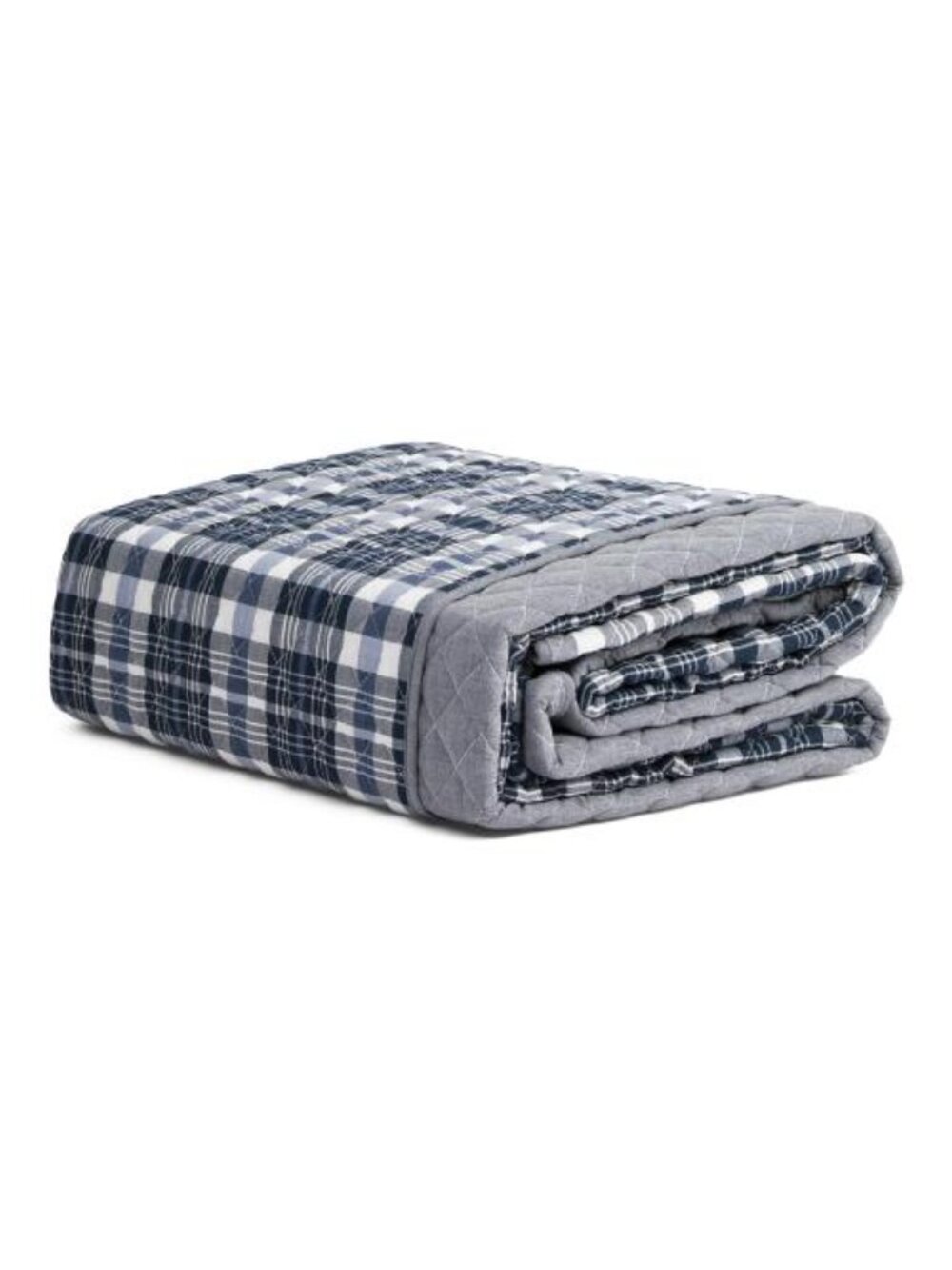 FOUNDRY Blue & White Cotton Reversible Quilt - Picture 2 of 4